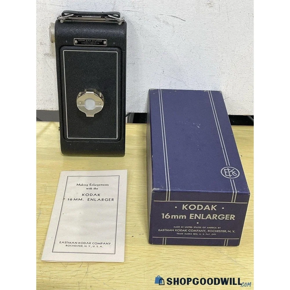 Vintage Kodak 16mm Enlarger Eastman Kodak Co Rochester NY with Box and Manual